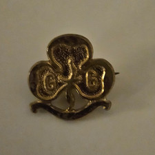 Vintage Girl Guide Badges. Gold Tone With Stamp On Reverse 