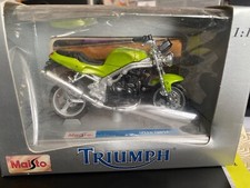 Maisto 1:18 Triumph Speed Triple Motorbike Model Green Boxed 39342