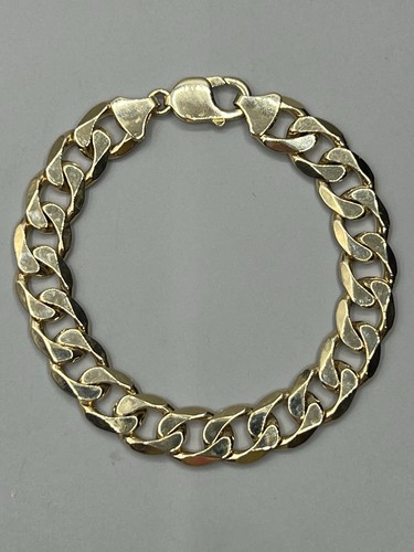 9ct gold men - curb, bracelet
