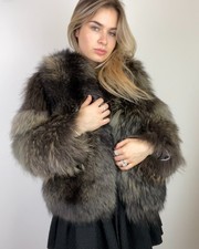 Modern Tanuki Raccoon Fur Coat
