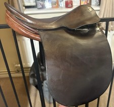 13” English Leather Straight Cut Pony Show Saddle