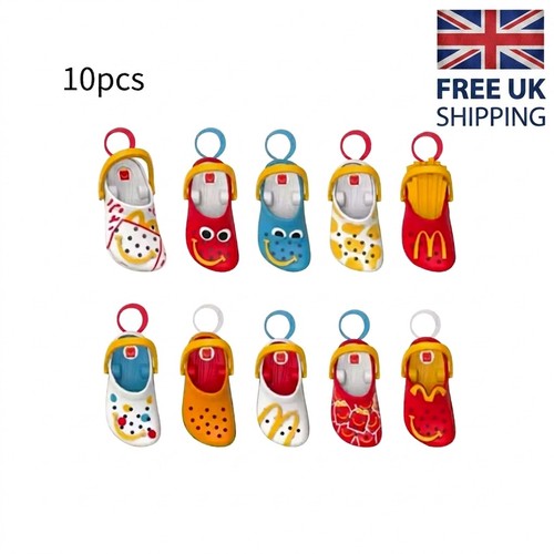 Pcs crocs mini mcdonald - 10,