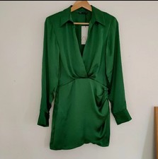 ZARA Draped Wrap Mini Dress