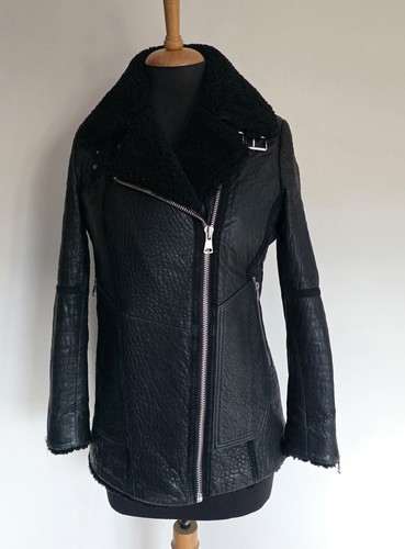 Whistles black lamb leather - lamb,