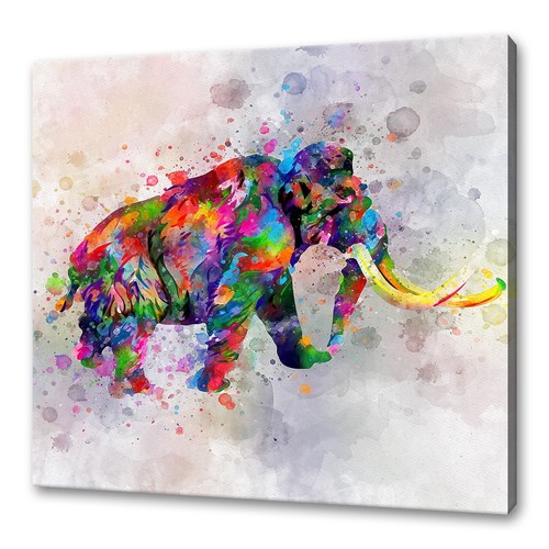 Colourful woolly mammoth - colourful,