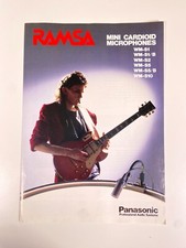 RAMSA Panasonic Mini Cardioid Microphones Brochure Catalogue - VGC