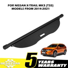 For Nissan X-trail Mk3 (t32) Rear Parcel Shelf Boot Load Cover Black 2014-2021