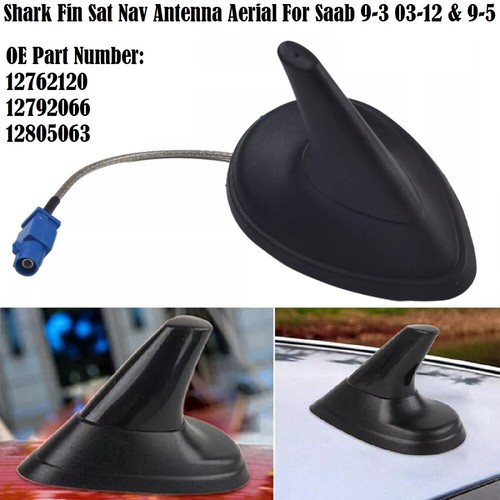 Black shark fin antenna - black, aerial