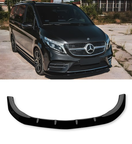 Front lip splitter gloss black - lip,