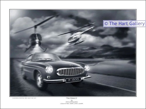 Volvo p1800 car fantasy art - p1800,
