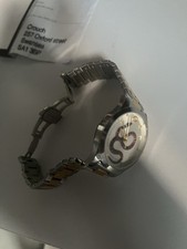Mens silver and gold stainless