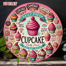 Cupcake Bakery Shop Retro Pink