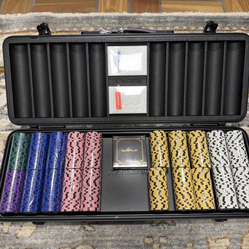 Clay poker chips set - clay,