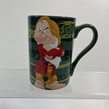 Disney Store Grumpy Mug Snow White & The Seven Dwarfs Green 12.5cm Tall