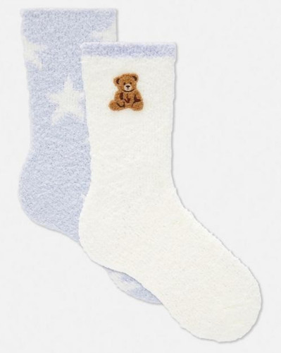Cosy teddy bear socks - teddy, uk