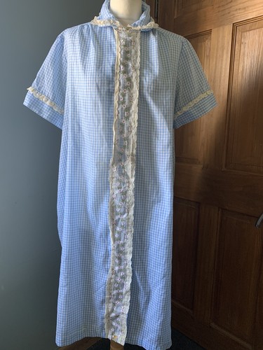Vintage loungees blue gingham - vintage,