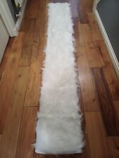XL Long Wool Sheepskin Fluffy Mat Soft Rug Floor Runner Carpet, Dining Table
