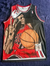 Chicago Bulls M&N NBA HardWood Classics Basketball Vest Large Jordan 23