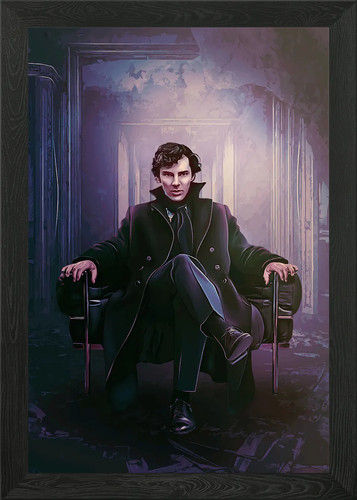 Sherlock holmes framed - sherlock, wall