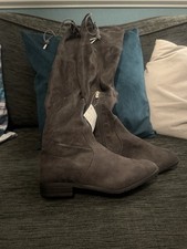 Grey Over The Knee Size 5 Faux