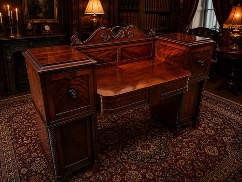 Large antique mahogany - large,
