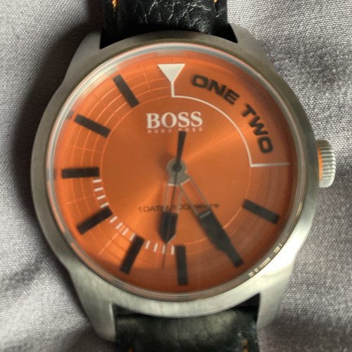 Hugo boss men watch orange - boss,
