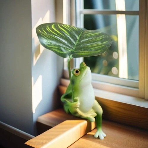 Resin frog figurine - 3d,