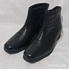 Pavers Ladies Black Leather