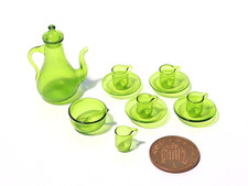 Antique Handmade Green Glass