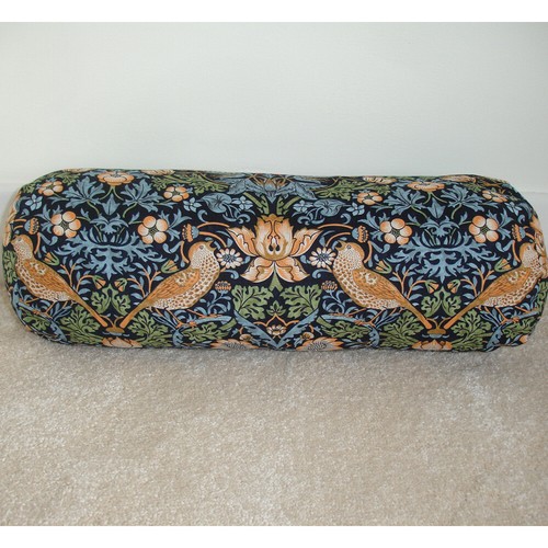 Strawberry thief bolster cover - strawberry,