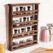 Wall Hanging Wood Spice Holder