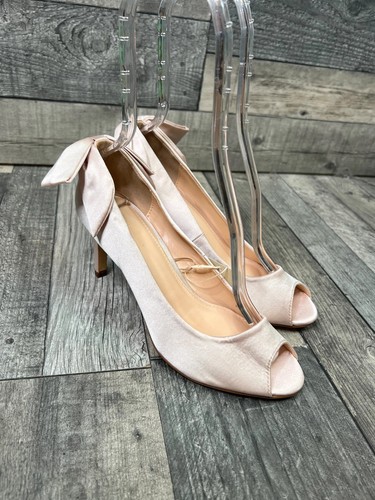 Monsoon satin peep toe shoes - peep,