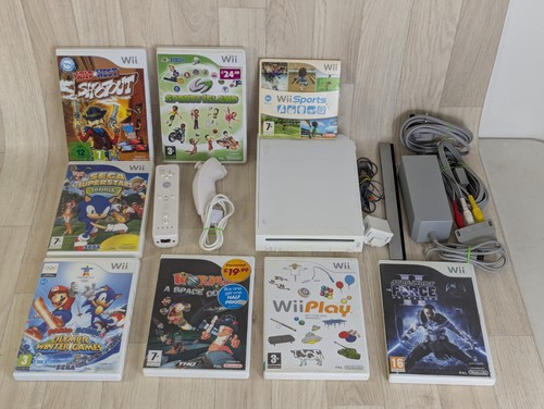 Nintendo wii white console - wii,