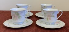 Mixed Lot Of 4 Crown Ming Fine China Floral Hand Painted Cups & Saucers