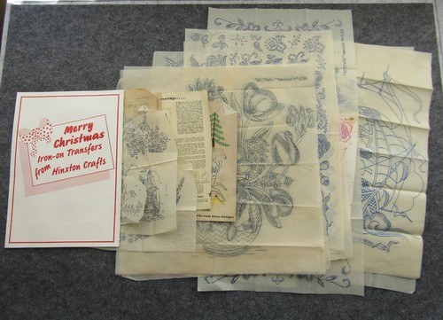 Embroidery transfers vintage - -,