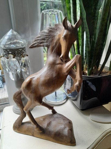 Vintage large carved wooden