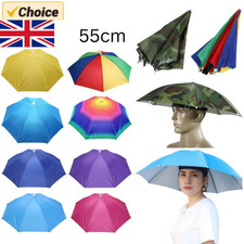 Sunshade Rain Gear Elastic band Head Hats Portable Head Umbrella Hat