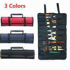 22 Pocket Canvas Chisel Spanner Screwdriver Tool Roll Up Fold Storage Case Bag