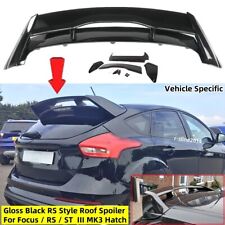 Fits Ford Focus III ST RS 11-18 Gloss Black RS Style Rear Boot Roof Spoiler Wing