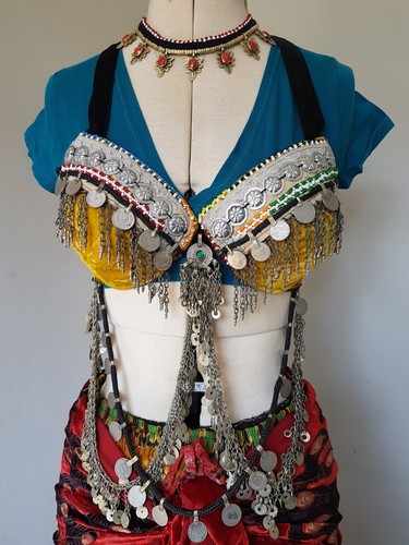 Kuhi yellow velvet - velvet, bra