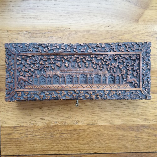 Antique sandalwood box - antique, w/