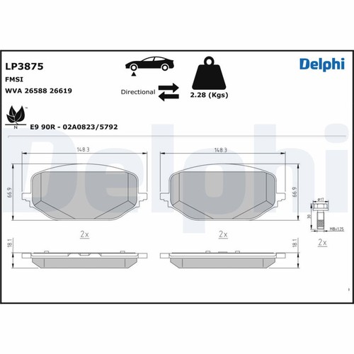 Brake pad set disc - pad,
