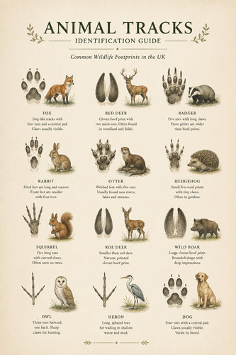 Animal tracks identification - animal,