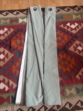 Black out Green Gingham eyelet curtains