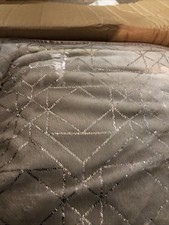 Cozee Home Foil Deco Velvet and Velvetsoft  KING 4 Pc Duvet Set  GREY