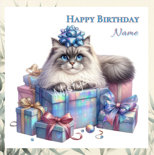 Personalised ragdoll cat - personalised,