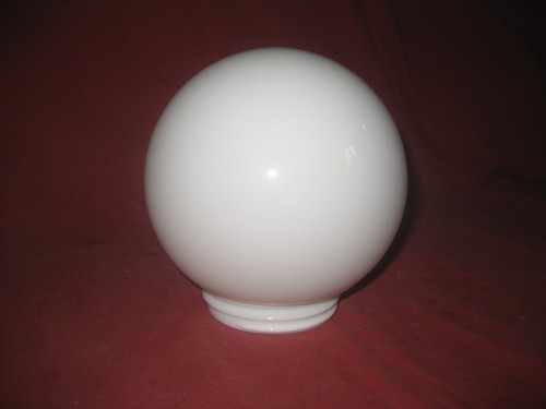 Glass white globe screw - , in
