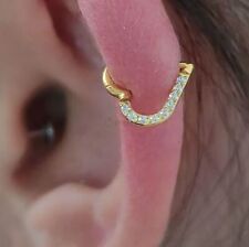 Clicker Ring 8MM Heart CZ