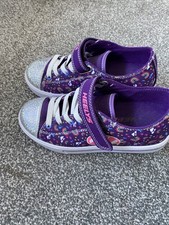 Heelys Rainbow Girls Trainers Roller Shoes with box - Size 1 UK 