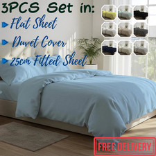 100% Egyptian Cotton-3PCS Flat